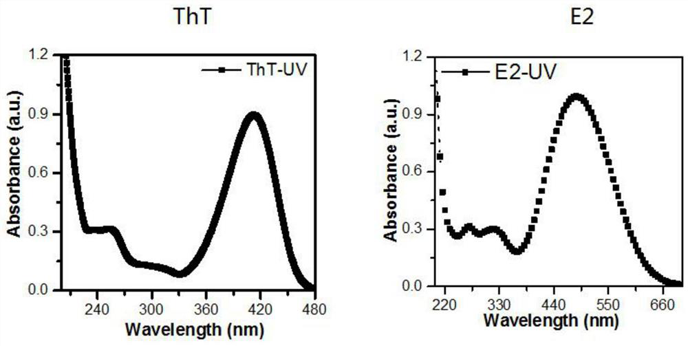 Fluorescent probe for detecting amyloid protein aggregate as well as preparation method and application of fluorescent probe