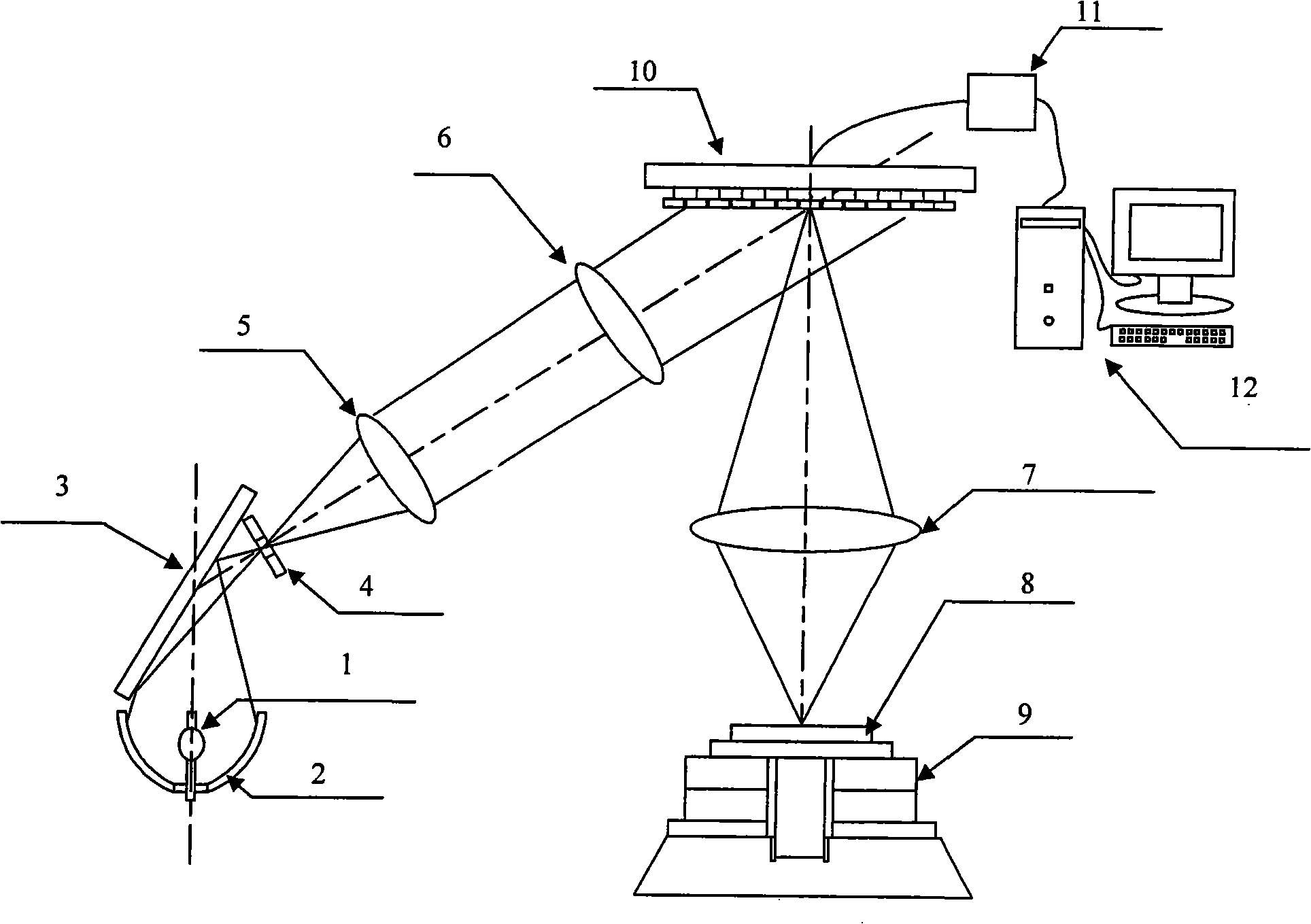 Stepping type non-mask digital exposure device based on digital micro-lens array