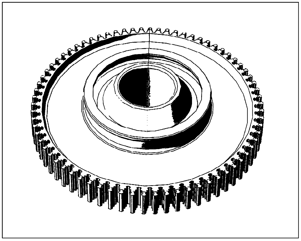 Creep-fatigue life design method for complex geometric structural member