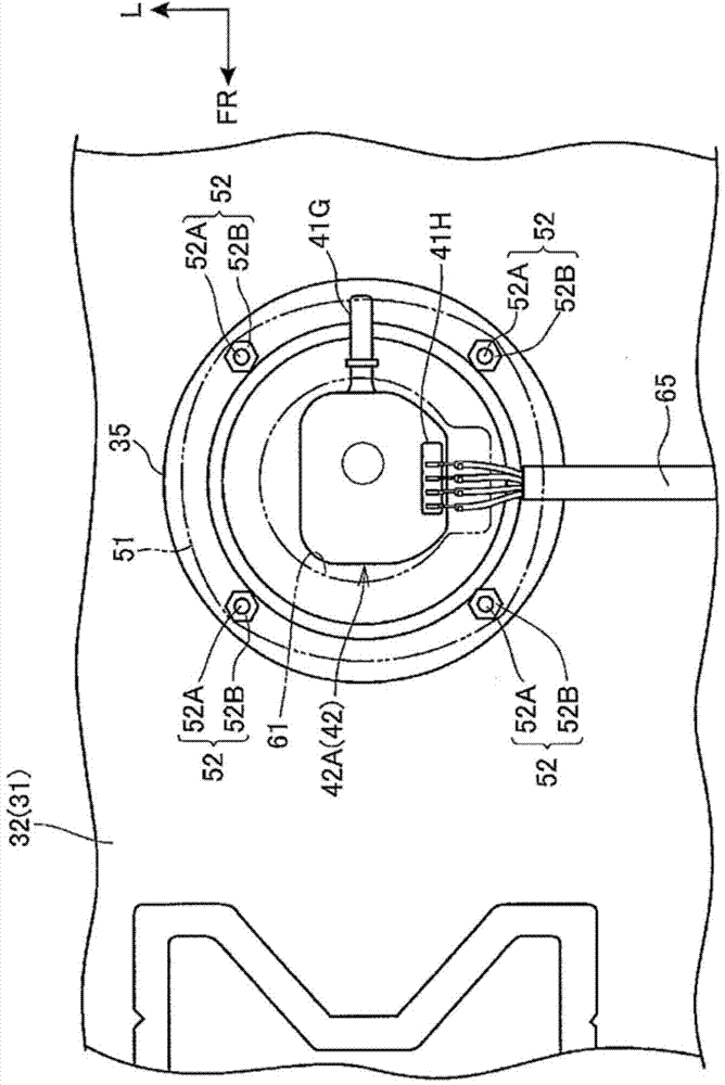 Seal structure for fuel pump