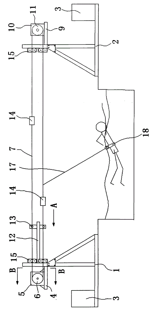 Aquatic traction training system