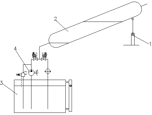 Hydraulic oil piston type natural gas sub-station compressor