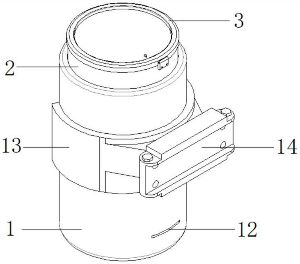 Garbage bag self-suction type garbage can suitable for kitchens