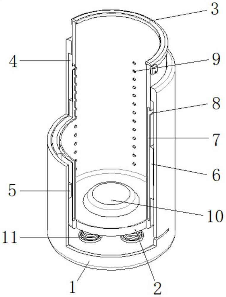 Garbage bag self-suction type garbage can suitable for kitchens