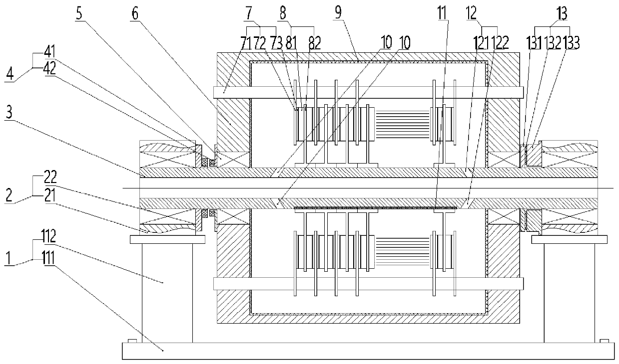 External rotor chassis dynamometer for direct drive of permanent magnet synchronous motor