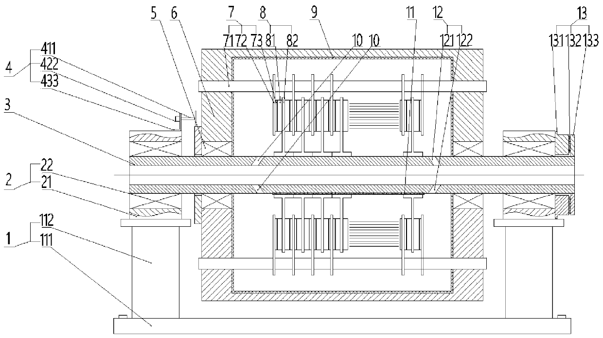 External rotor chassis dynamometer for direct drive of permanent magnet synchronous motor