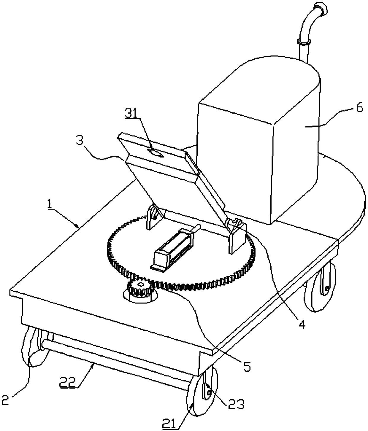 Small vehicle for field crop management with accurate spraying function