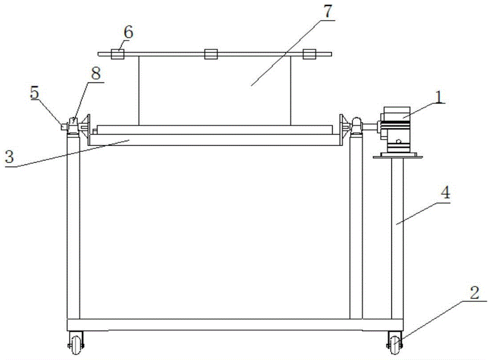 Turnover trolley for loading and unloading of moulds