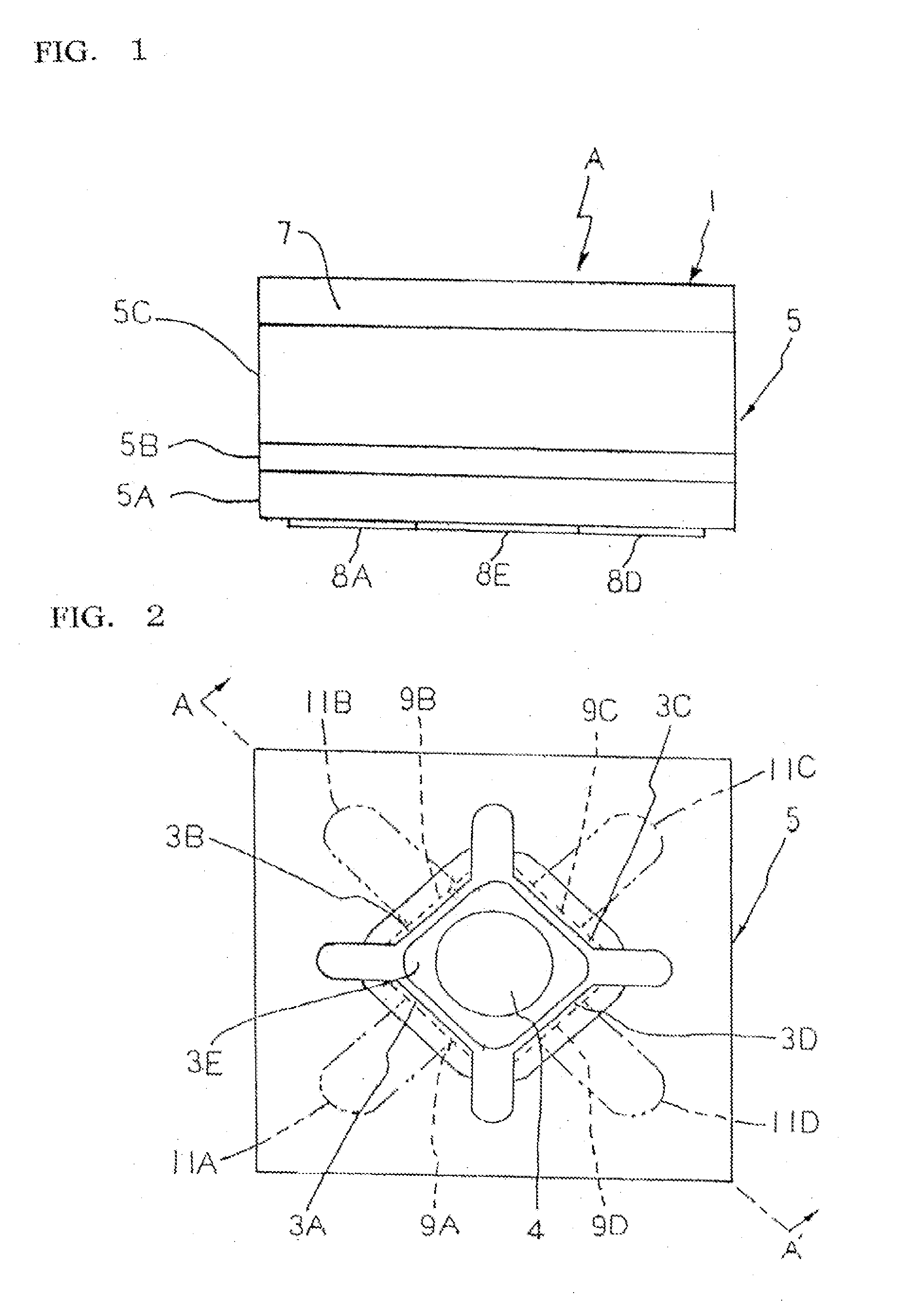 Compact tilt and vibration sensor and method for manufacturing same