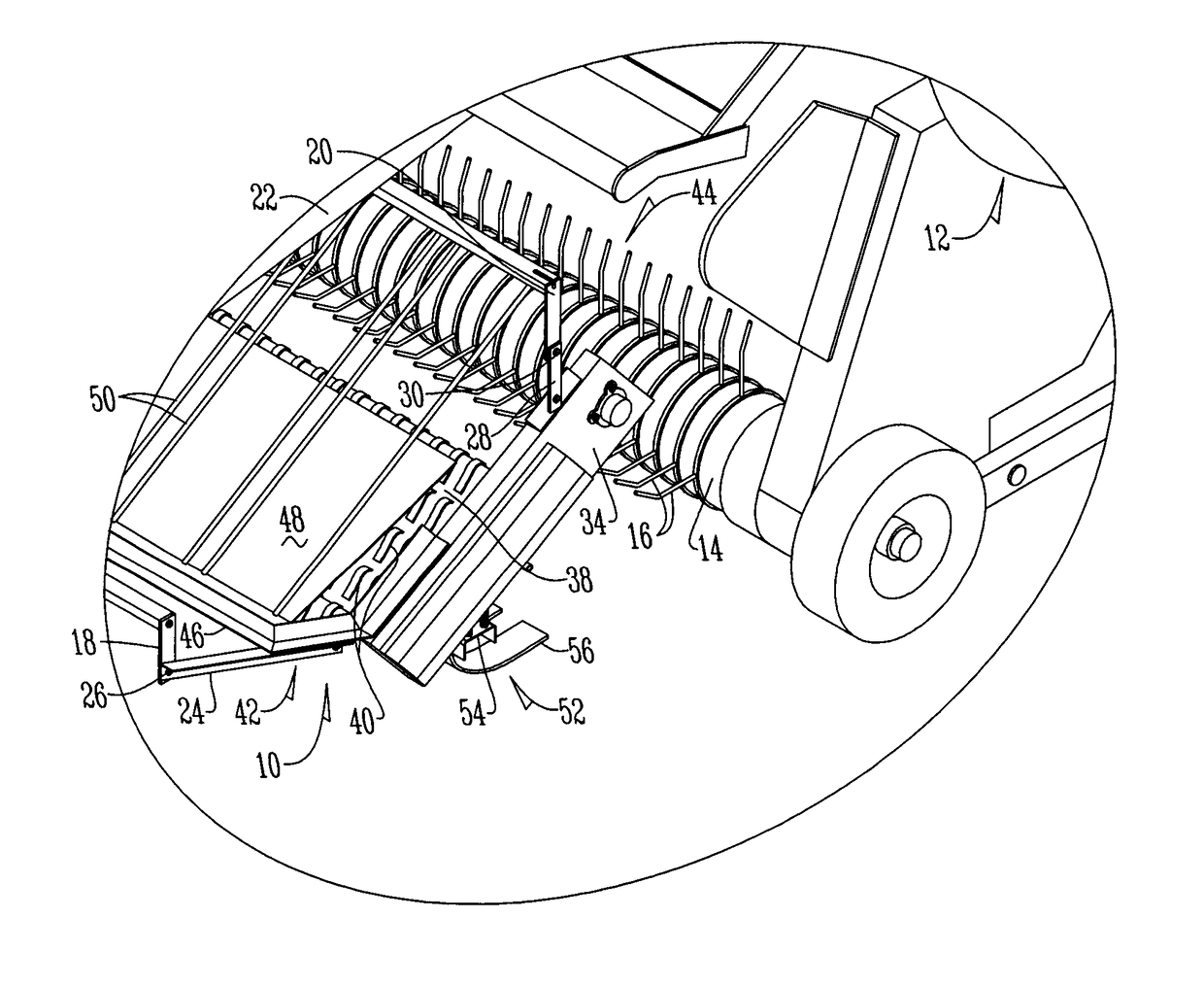 Feeder assembly for an agricultural implement