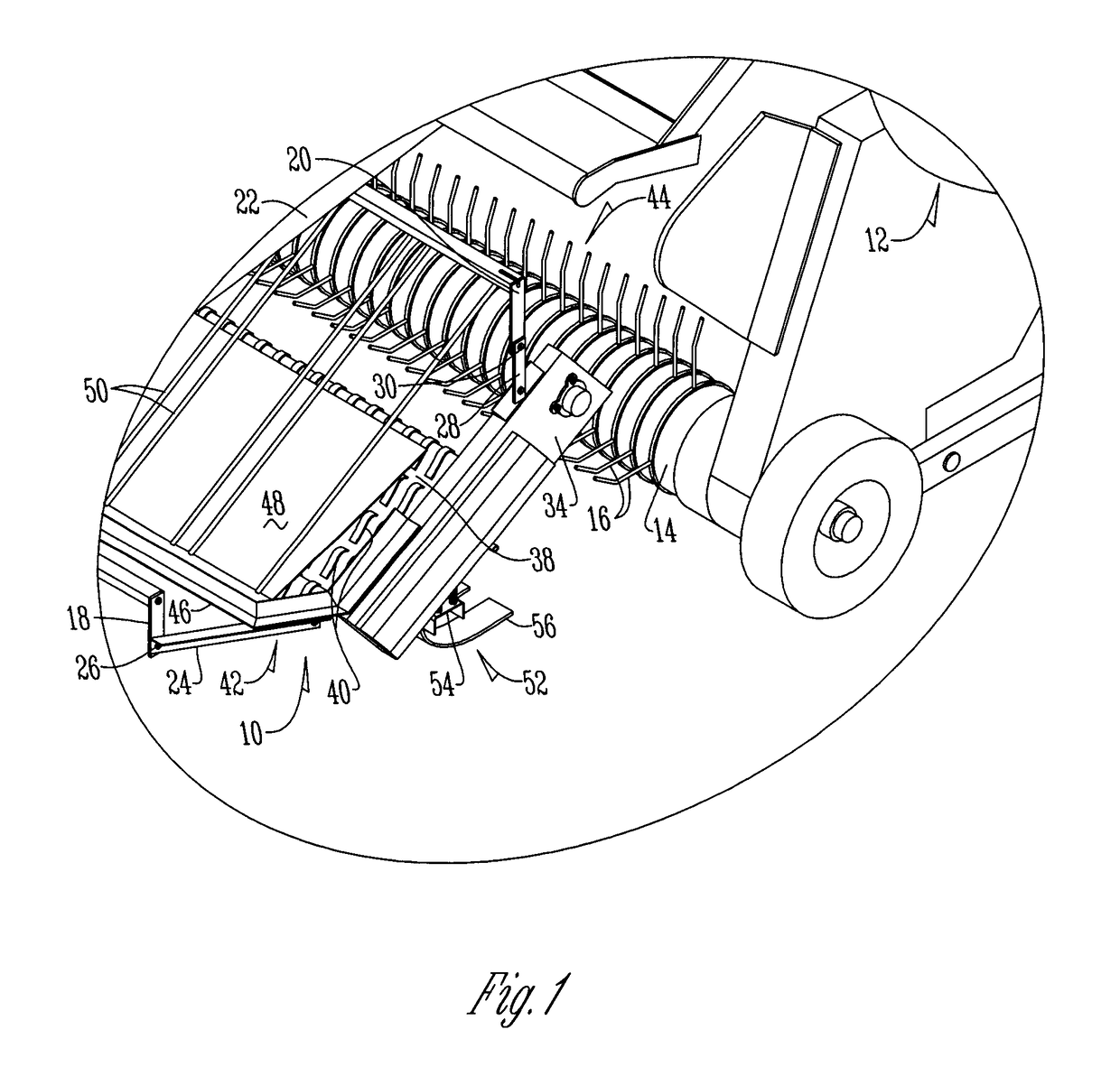 Feeder assembly for an agricultural implement