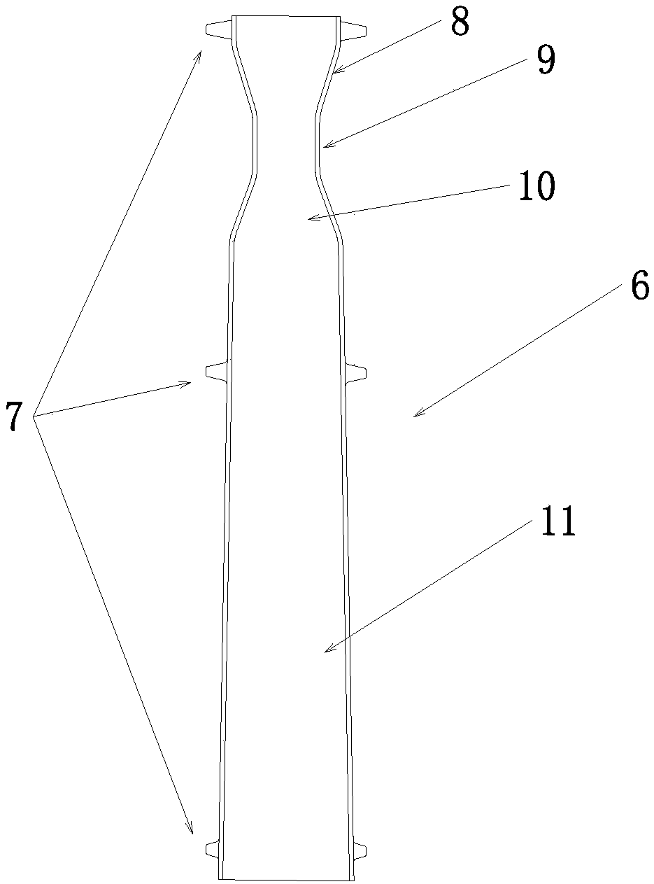 Inner flame tube applicable to radiant tube and radiant tube