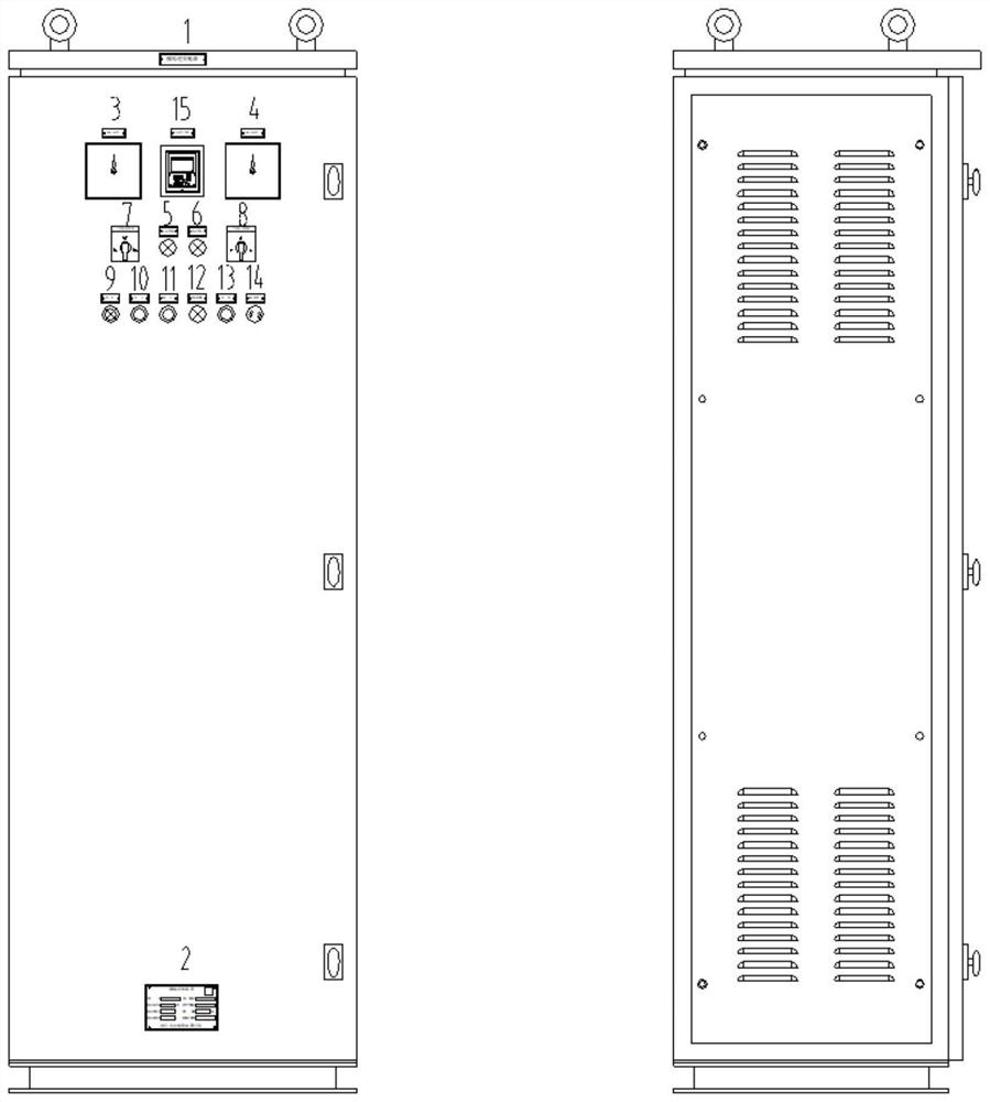 A dc-ac inverter device for power distribution in ship area