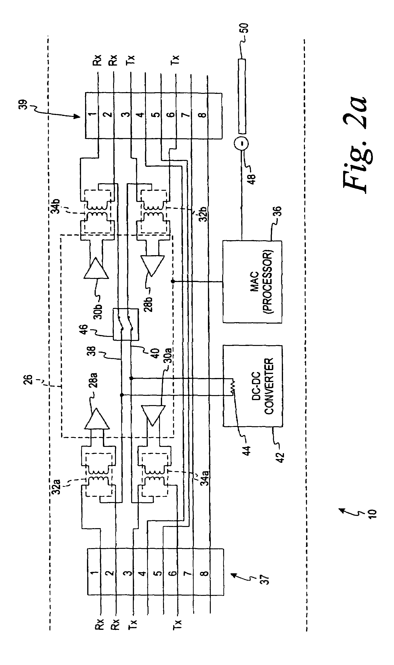 Powered patch panel