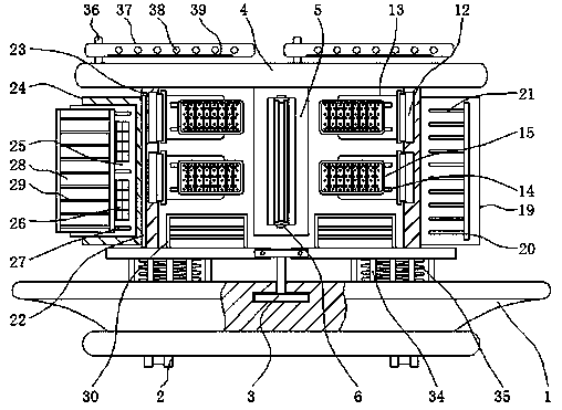 A combined distribution cabinet convenient to install