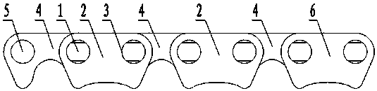 Non-standard toothed chain processing method and non-standard toothed chain