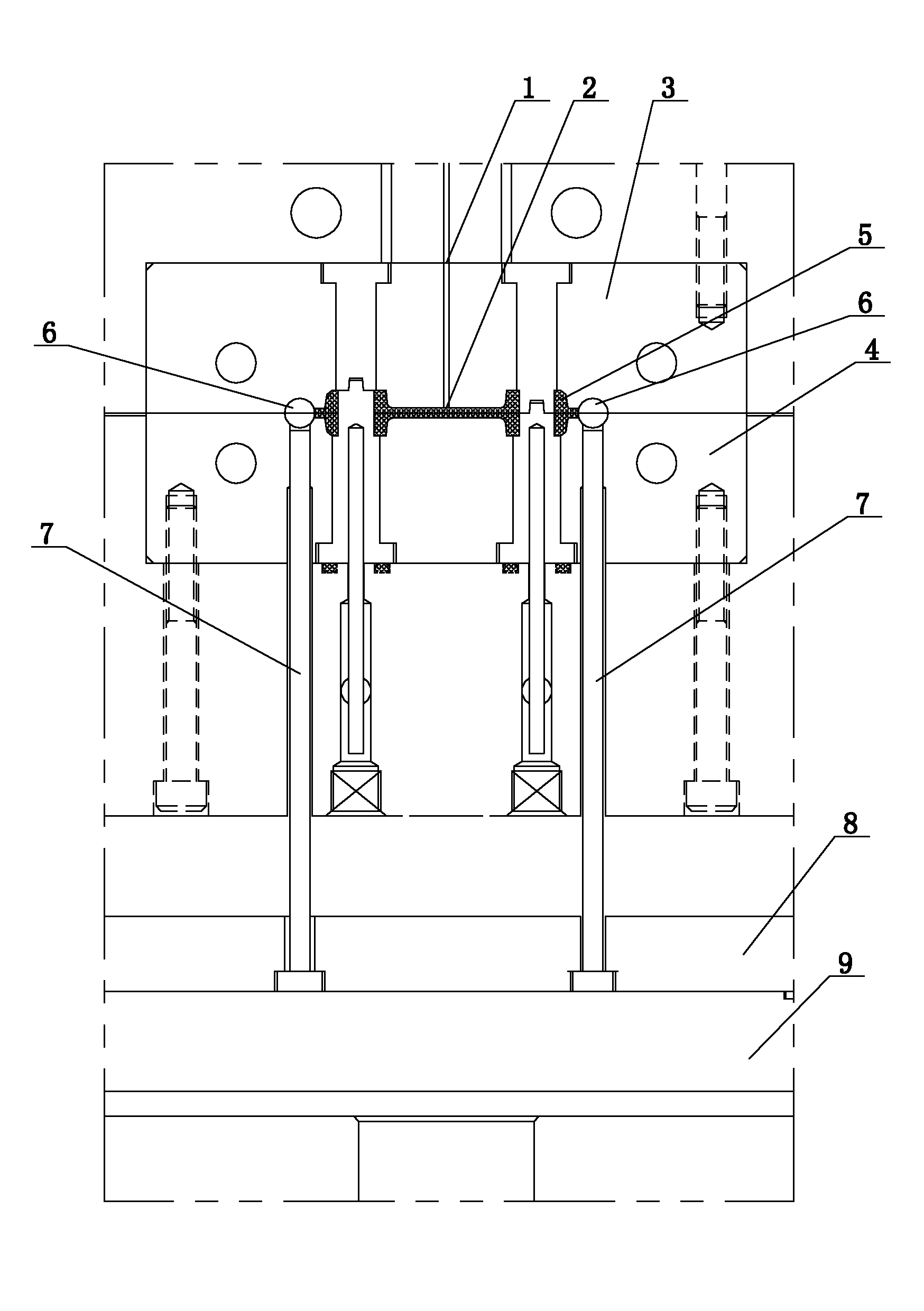 Mould structure of plastic injection product