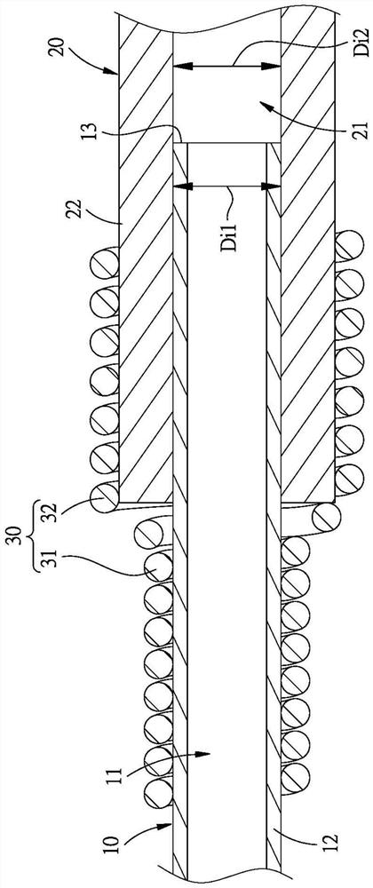 Hollow tube joining structure of sewing machine