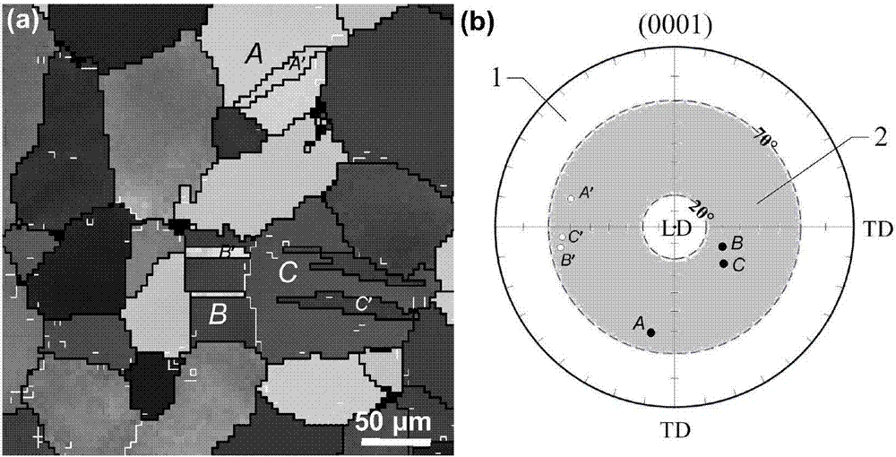 Method for improving high-temperature creep resistance of rare-earth-containing magnesium alloy by virtue of anomalous twin crystals