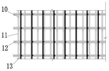 Erecting construction method for basement outer wall pre-counter-pull bent frame single-side formwork supporting system