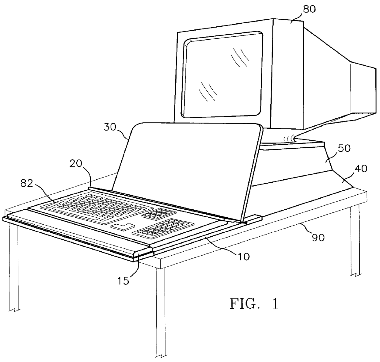 Computer copy holder and monitor riser stand