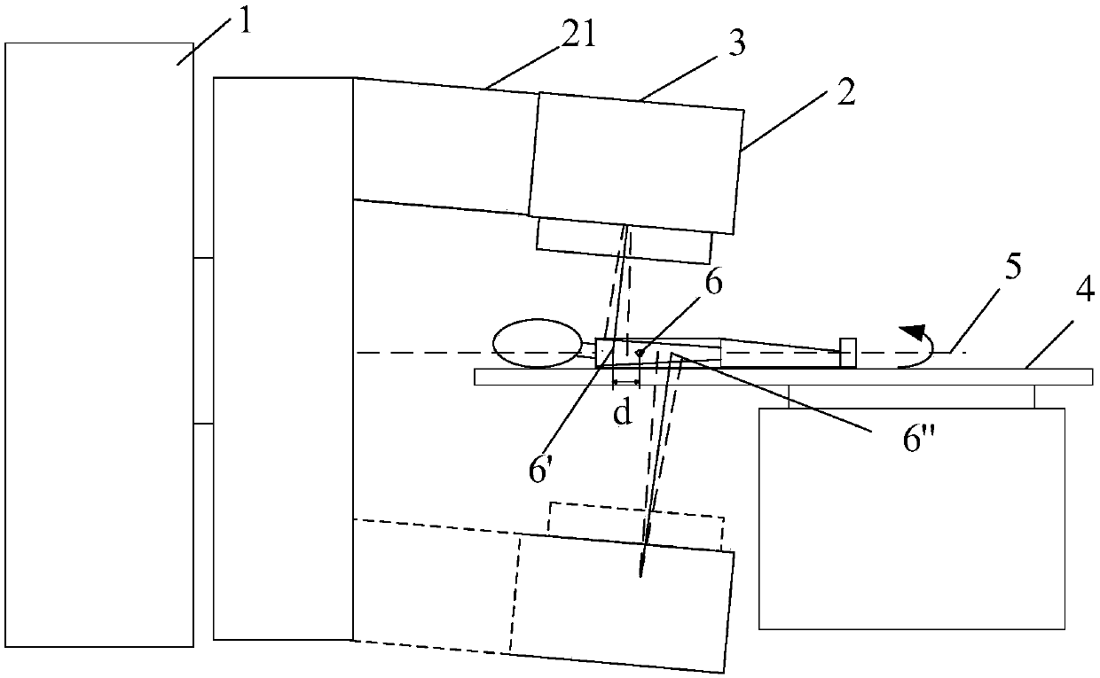 Supporting device and radiotherapy system of radiotherapy equipment