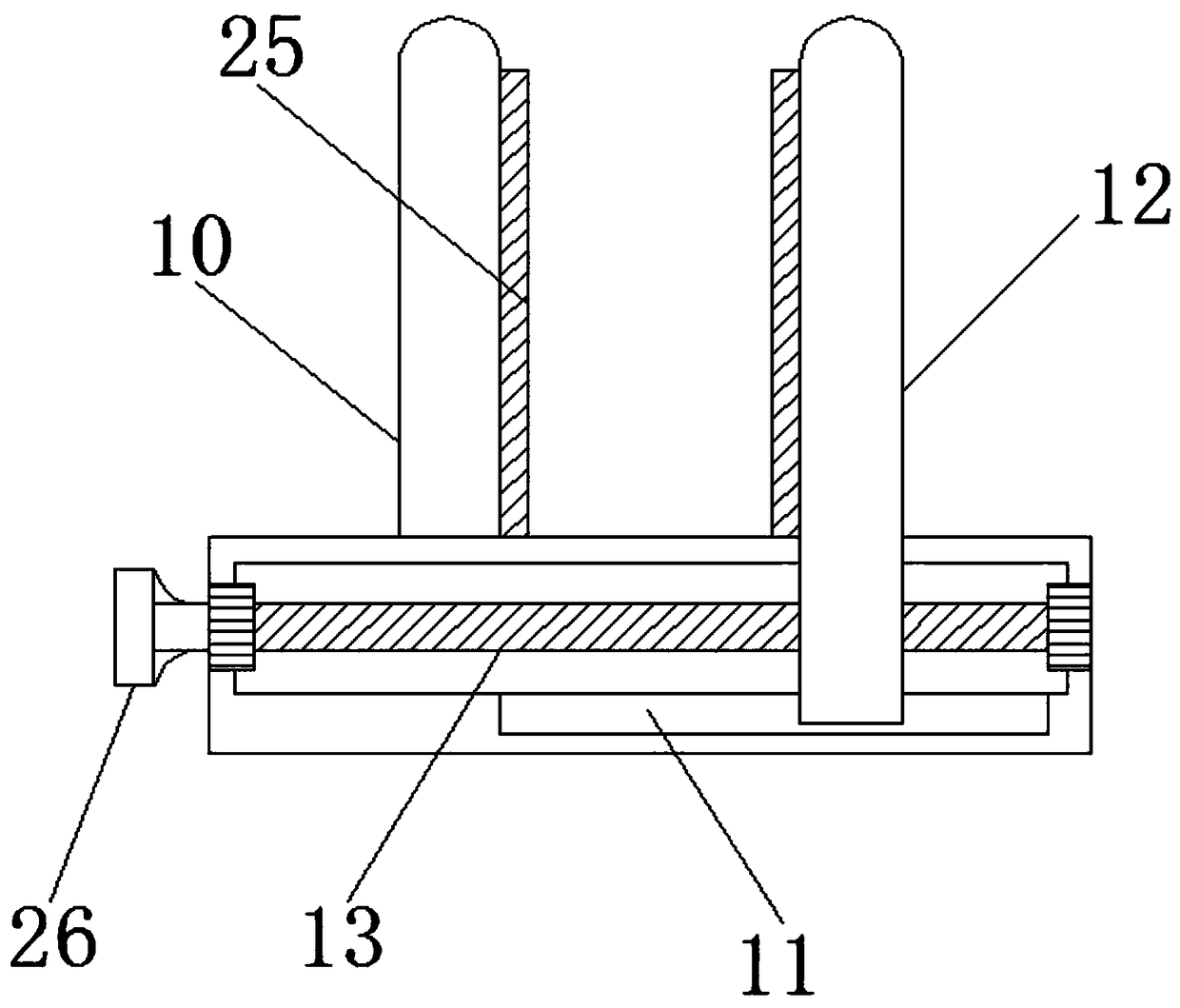 Telescopic support facilitating forklift maintaining