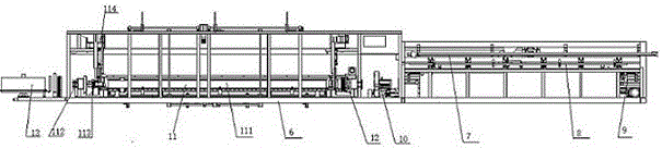 Automatic bundling, woven bag filling, labeling, sewing and packaging machine for plastic pipes