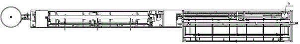 Automatic bundling, woven bag filling, labeling, sewing and packaging machine for plastic pipes