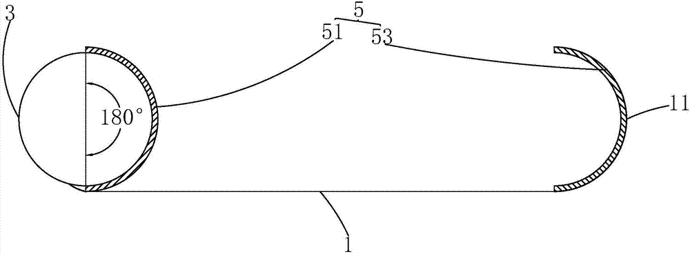 Crimped flexible display device