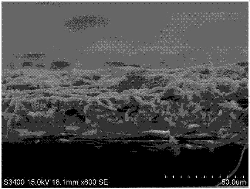 A kind of non-woven ceramic diaphragm for lithium ion battery and preparation method thereof