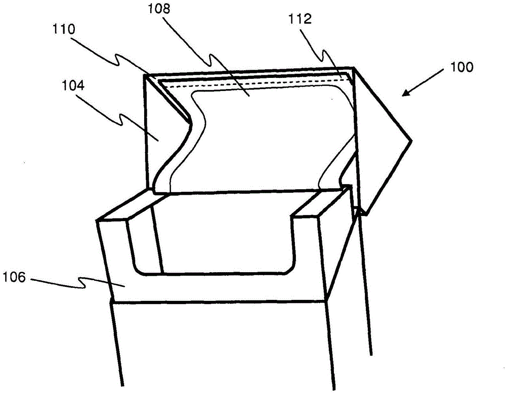 Container with adhesive label