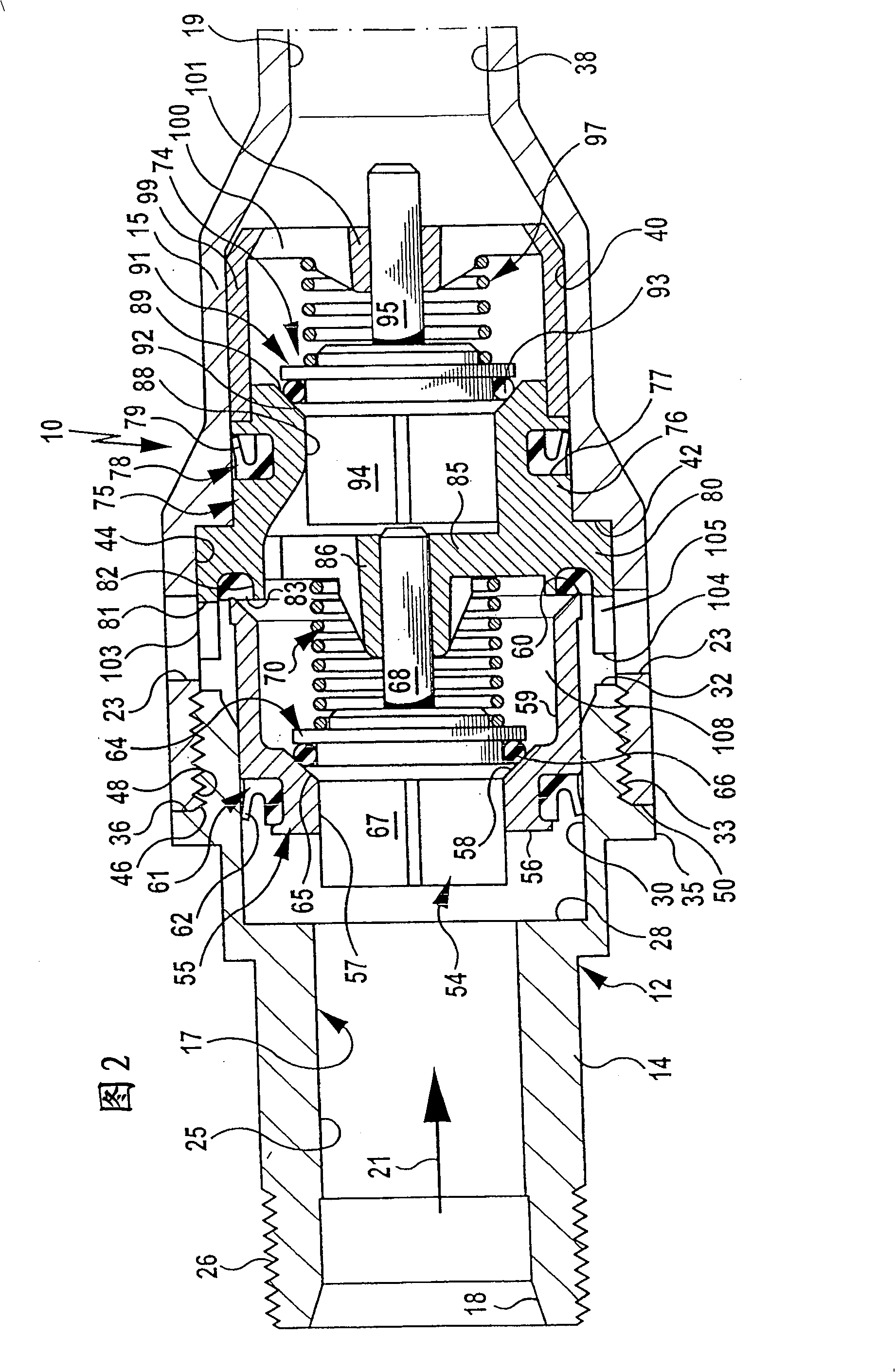 Back flow prevention valve