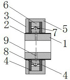 Self-lubricating contact type composite sealing device for high-temperature part of gas turbine engine