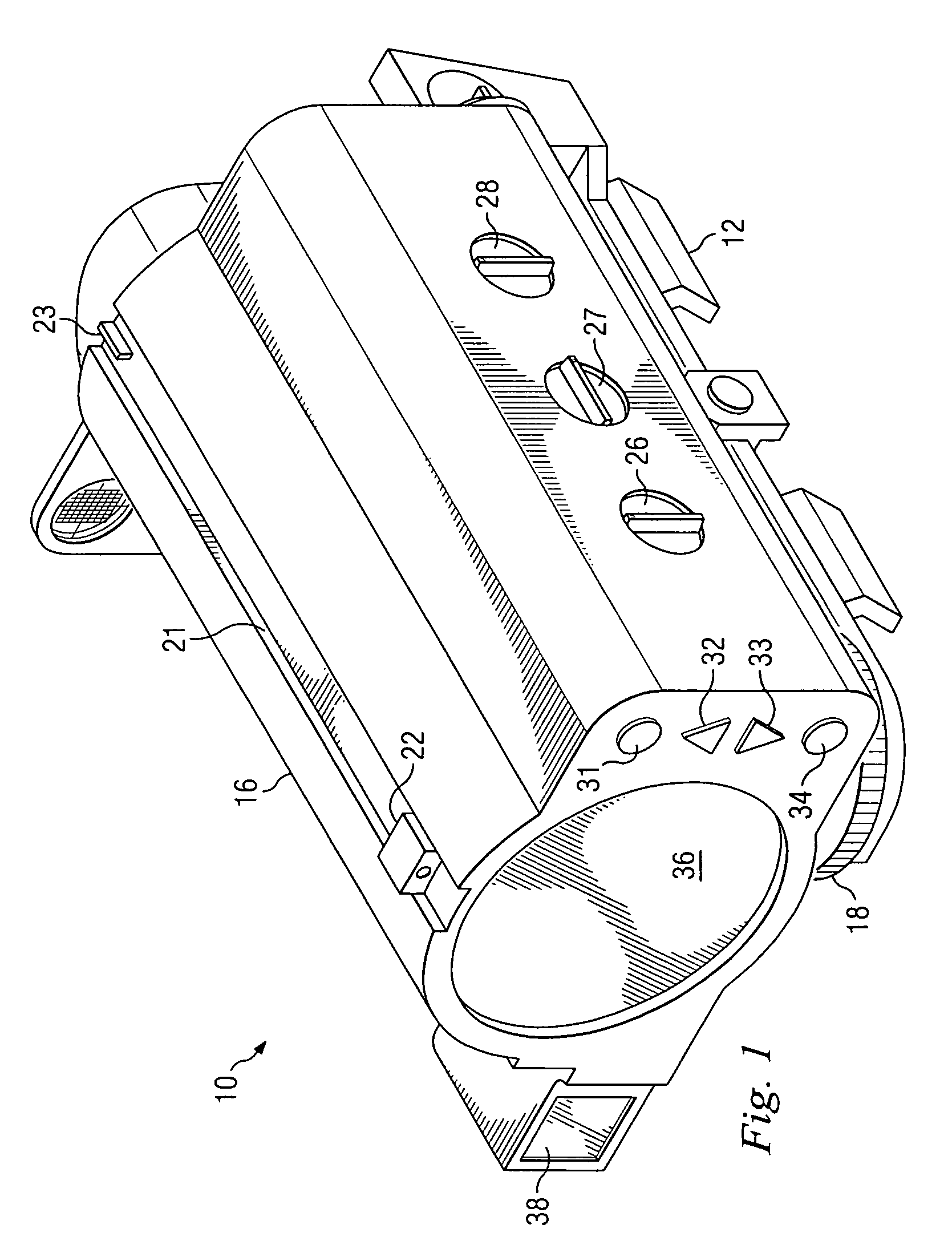 Device with multiple sights for respective different munitions