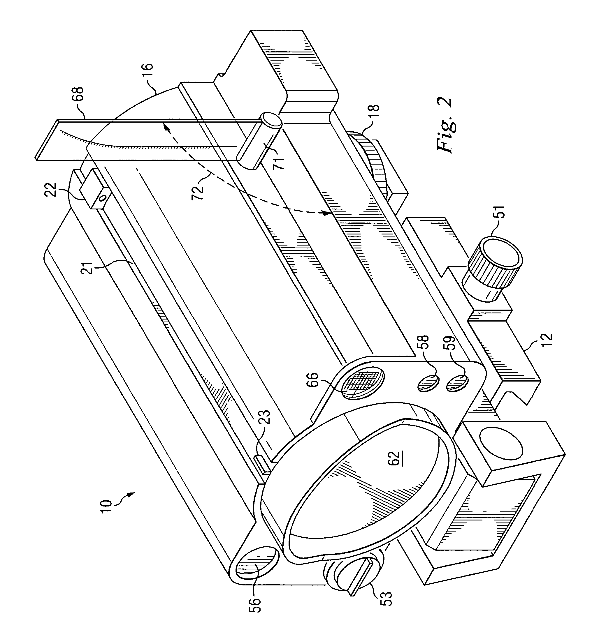 Device with multiple sights for respective different munitions