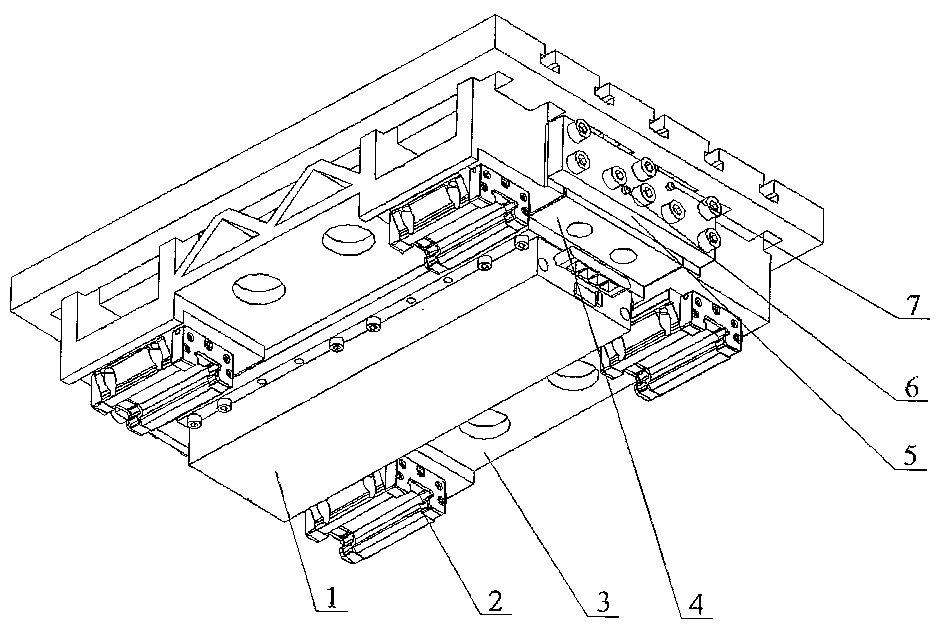 Method for installing and maintaining numerical control machine tool split type working table for installing linear motor