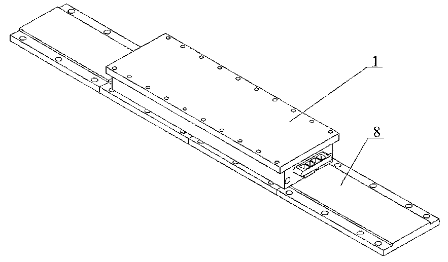 Method for installing and maintaining numerical control machine tool split type working table for installing linear motor