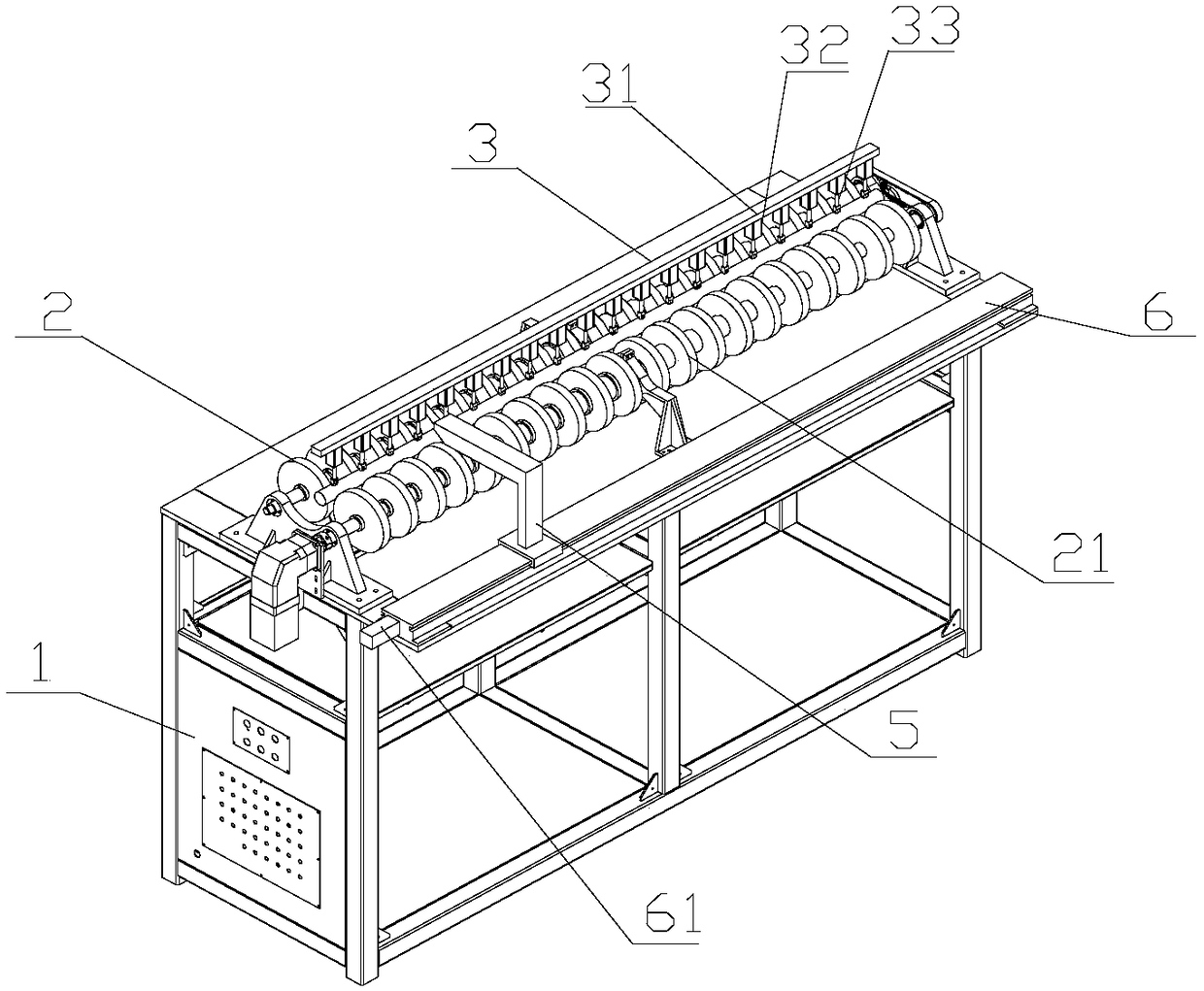 Device for automatically adjusting straightness of mandril of optical fiber preform as well as and adjustment method