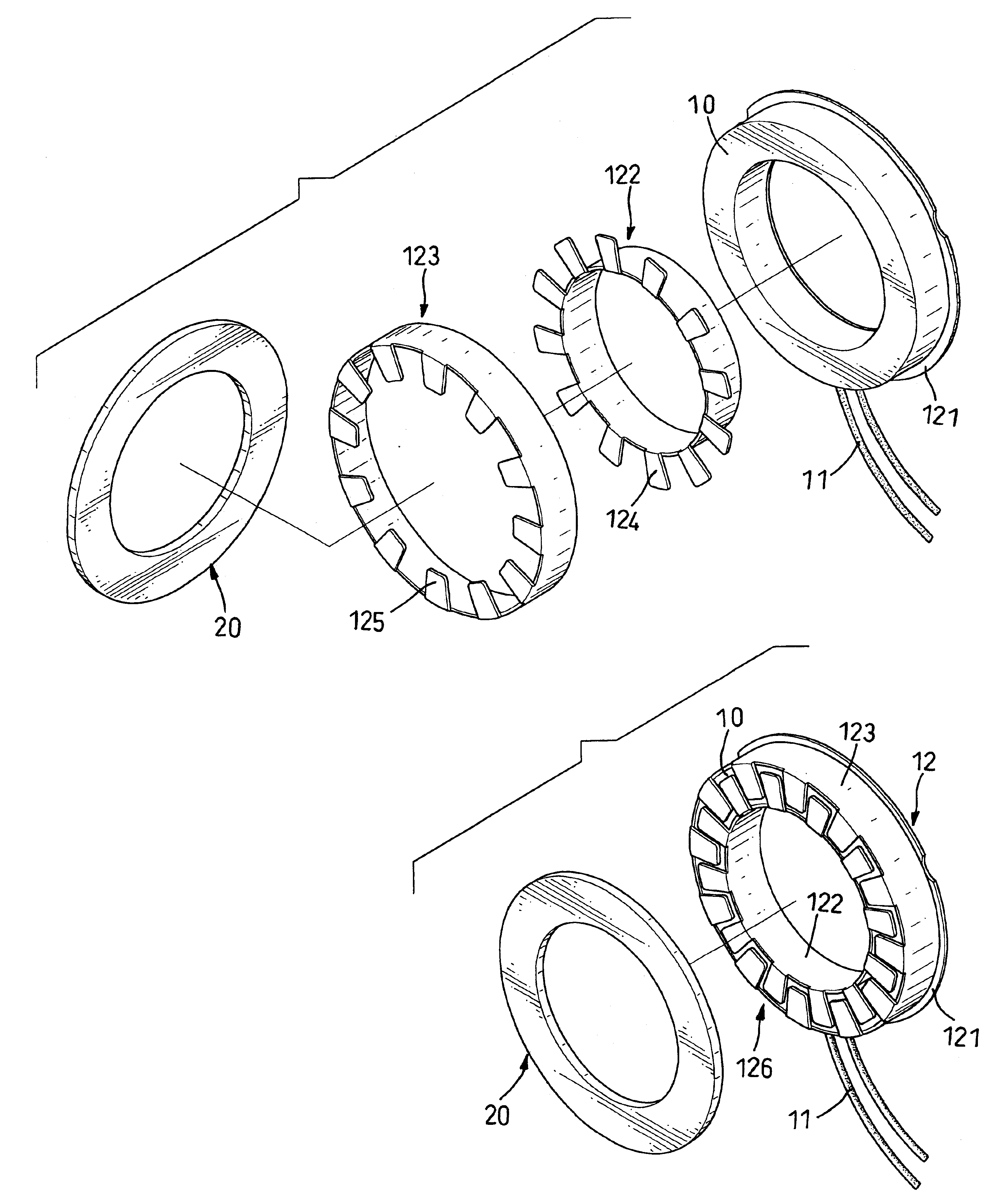 Electrical generator with separated coil and set of magnets