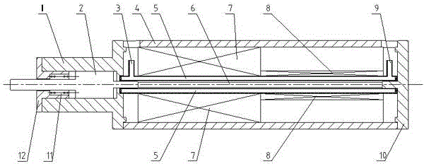 Magnetostrictive linear driver with linear output