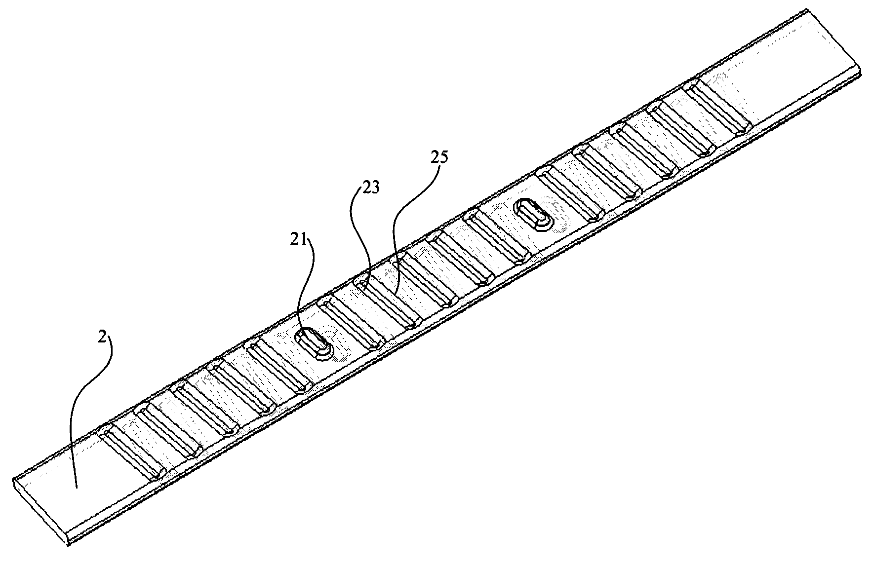 Flat-shaped groove heat exchange tube and heat exchanger using the same