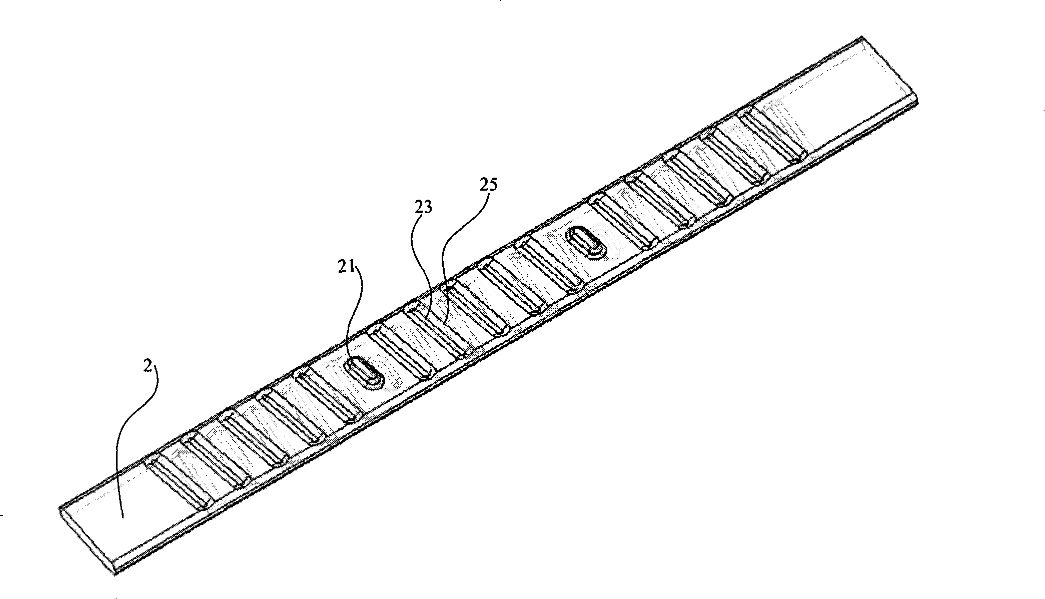 Flat-shaped groove heat exchange tube and heat exchanger using the same