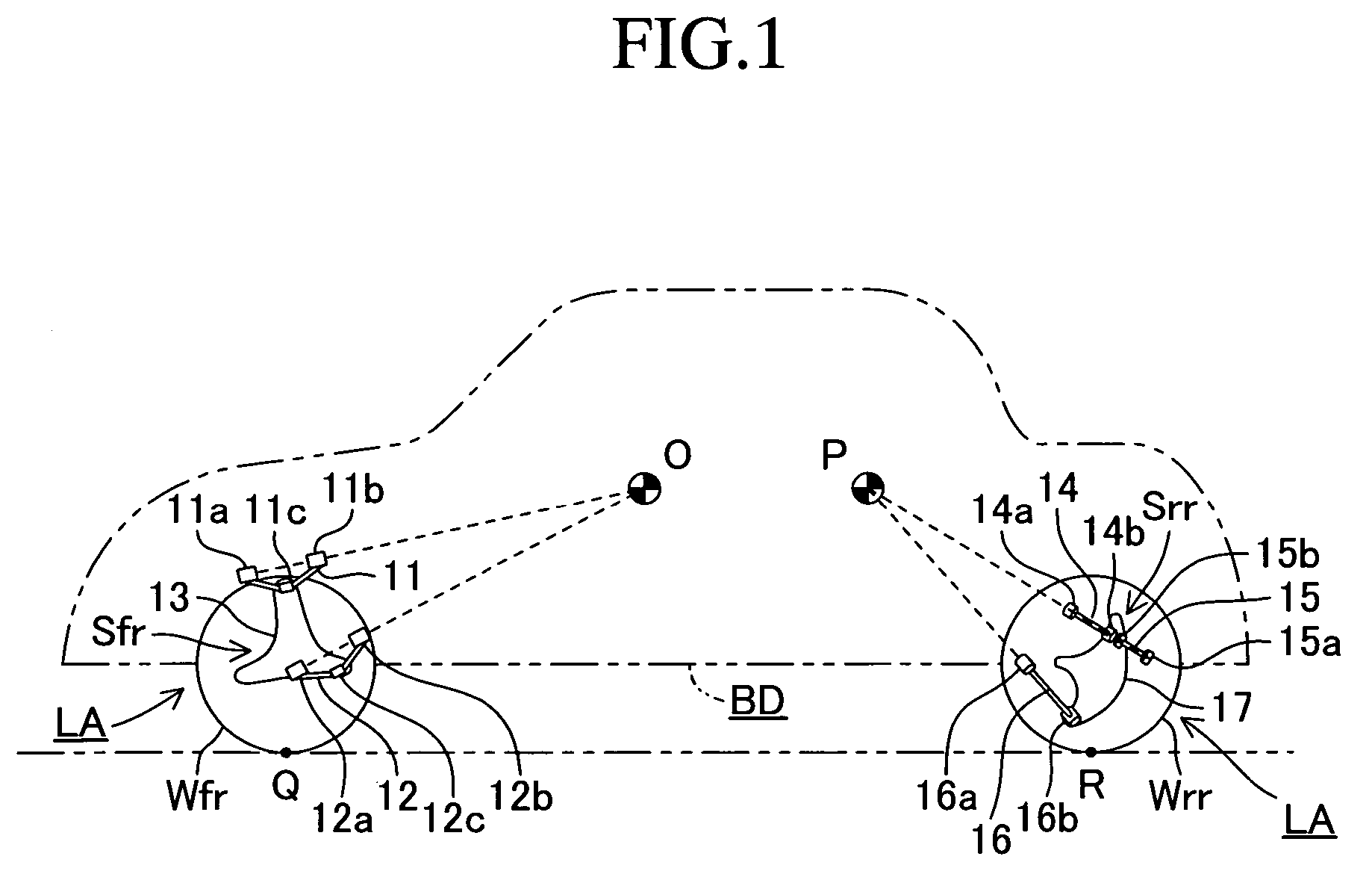 Braking and drive force control apparatus for a vehicle