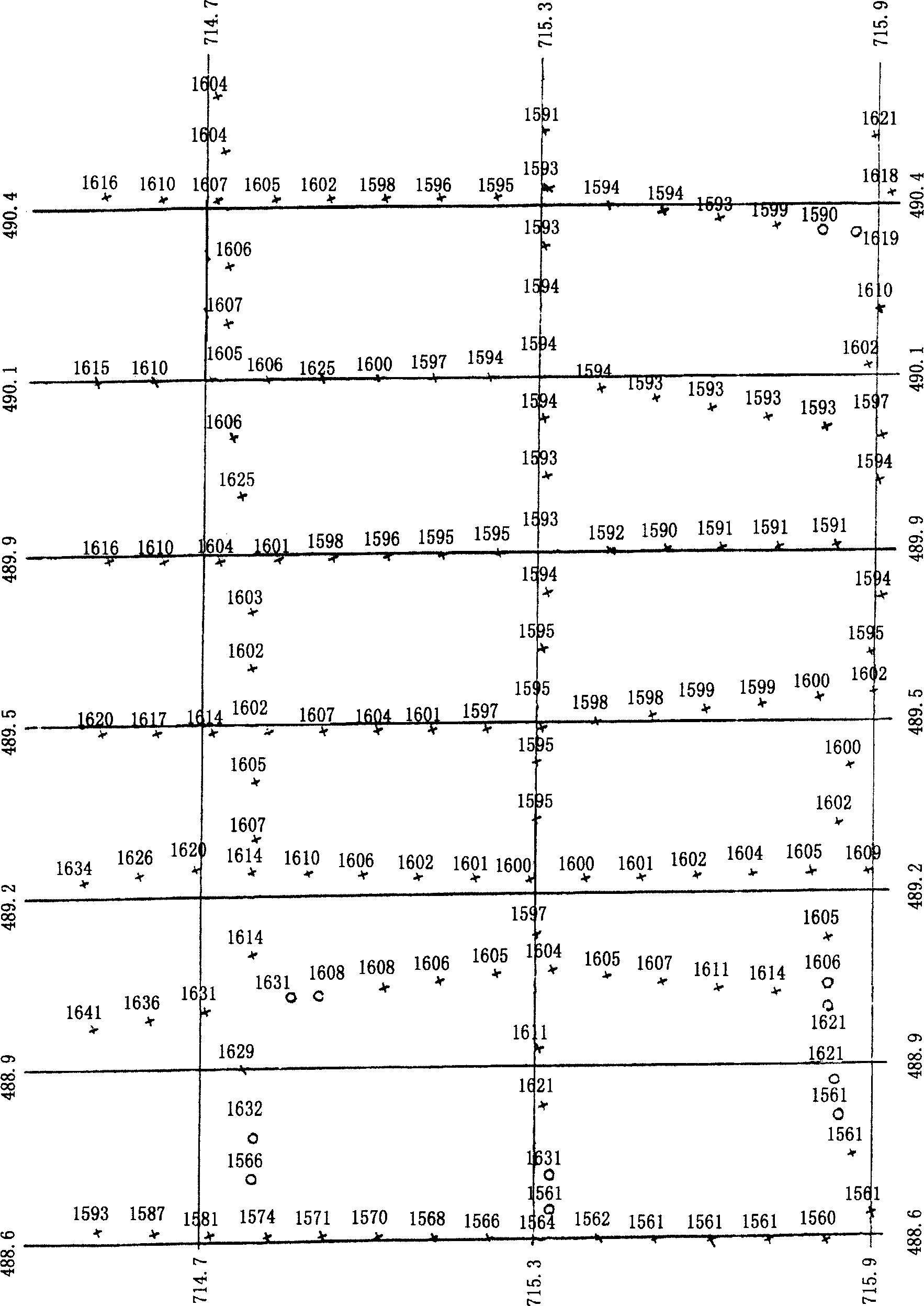 Space correction method for 2D seisimc overlapping shift profile drawing