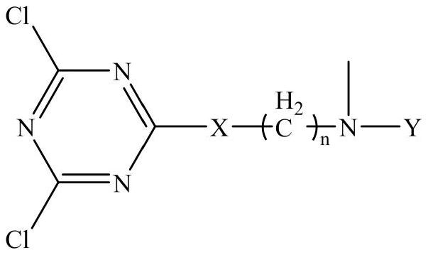 Cationic cyanuric chloride derivative tanning agent and preparation method thereof