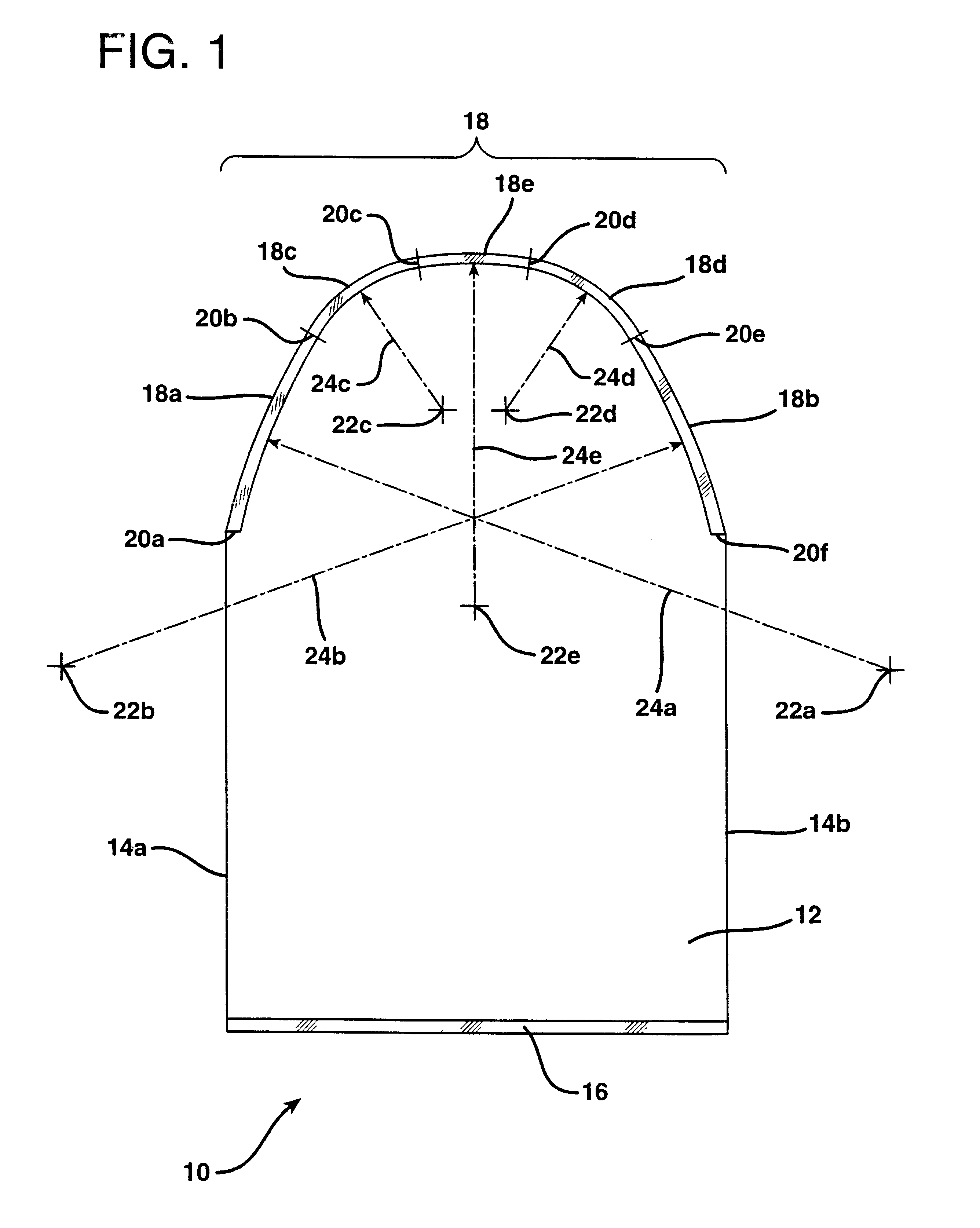 Package with contoured seal