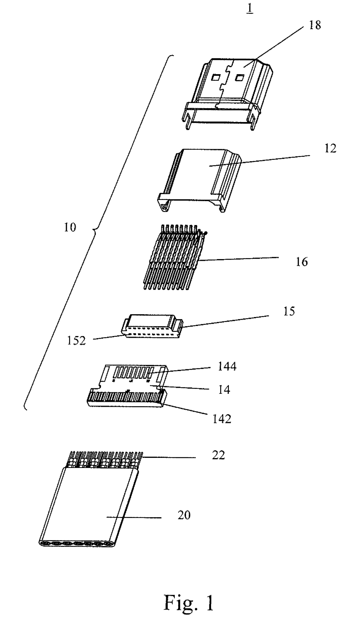 Flex Flat Cable Structure and Electrical Connector Fix structure Thereof