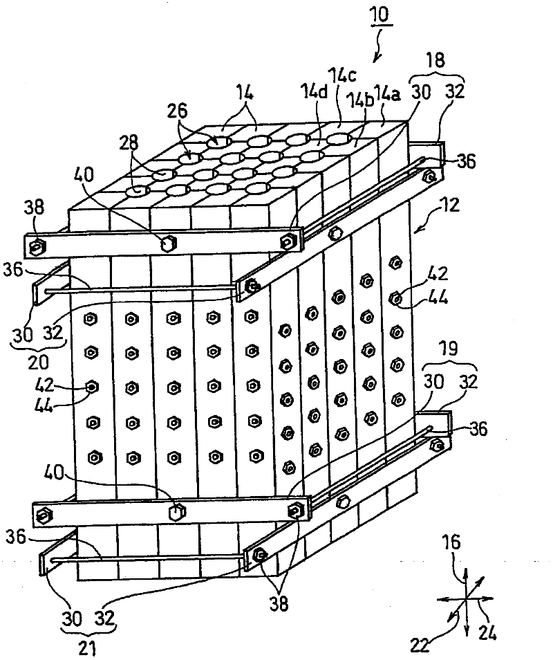 Mold used for forming casting bar, casting device, and method for producing casting bar