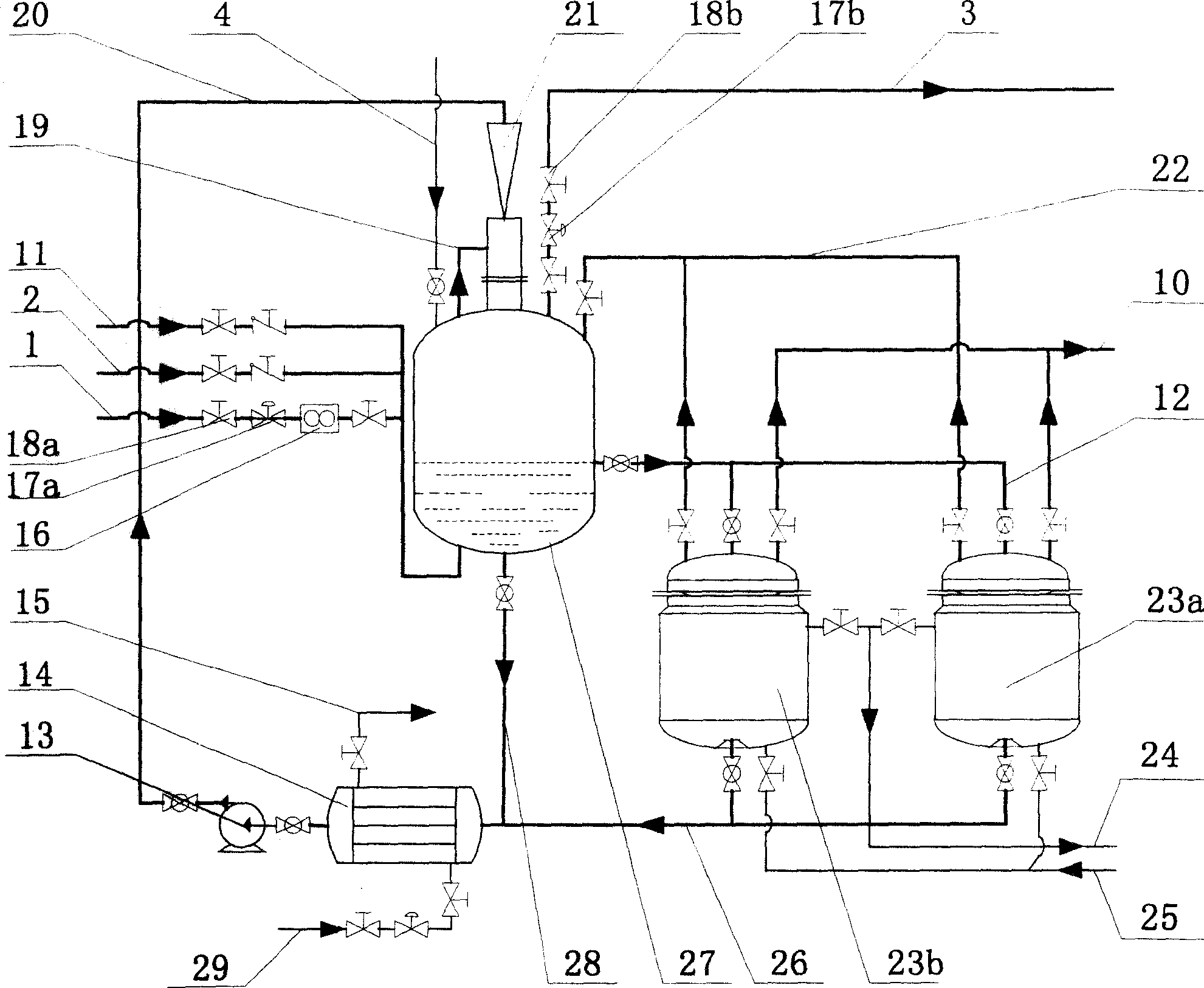 Hydrate process and apparatus for separating gas mixture continuously